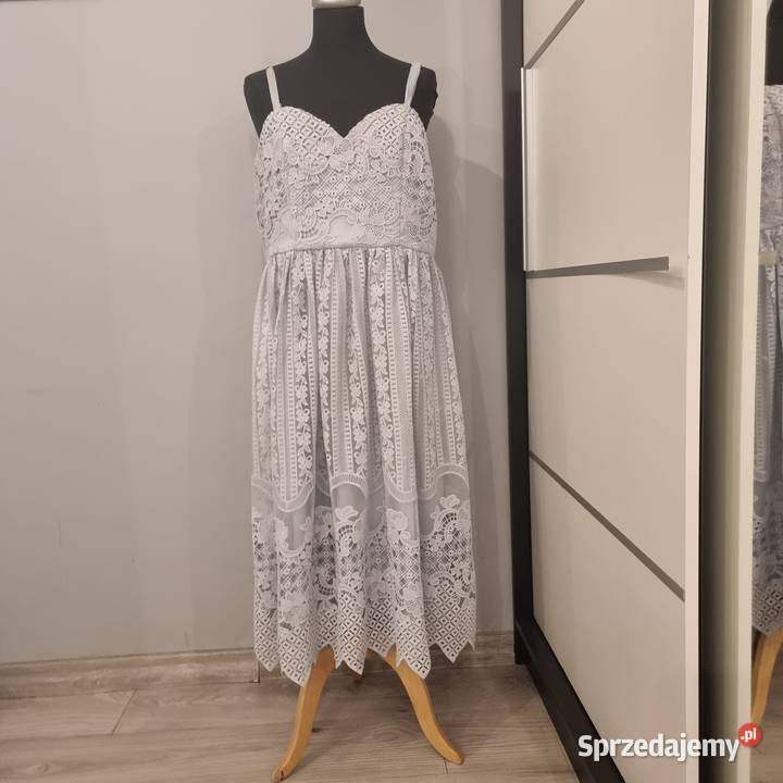 Sukienka koktajlowa Chi Chi London 3XL niebieski Kraków