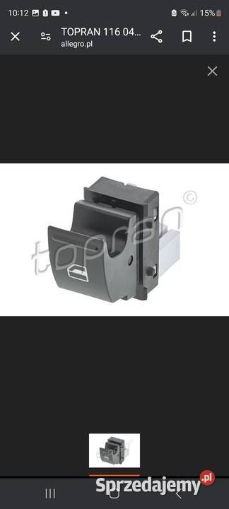 Przełacznik szybypodnośnik skodavolkswagen Wyposażenie wnętrza Tarnów