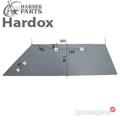 Lemiesz 300hektarów HARDOX Junior/L części do pługa SUKOV