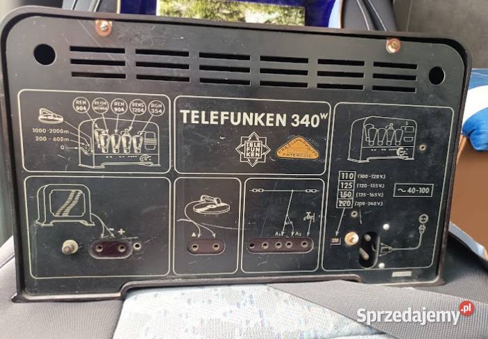 Radio Telefunken tzw Koci pysk Kicia mordka lata Grójec