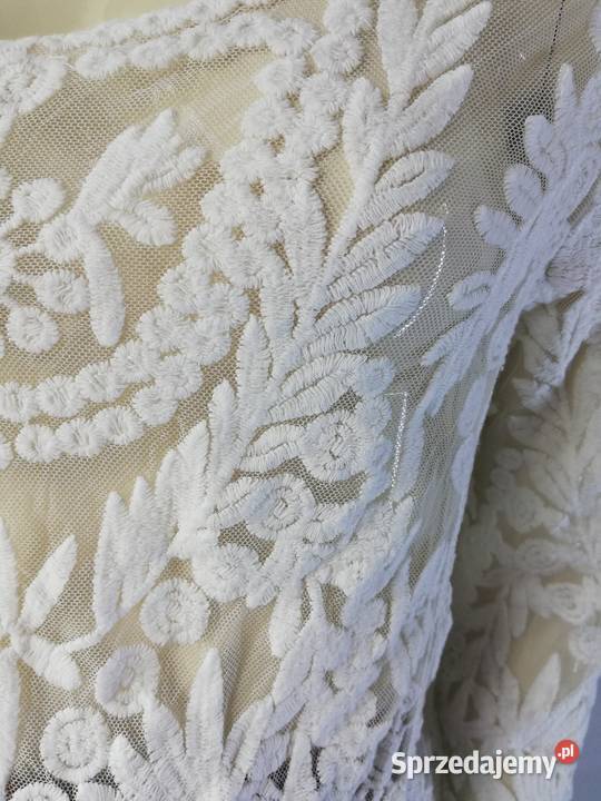 bluzka letnia 4042 biały Bluzki i koszule