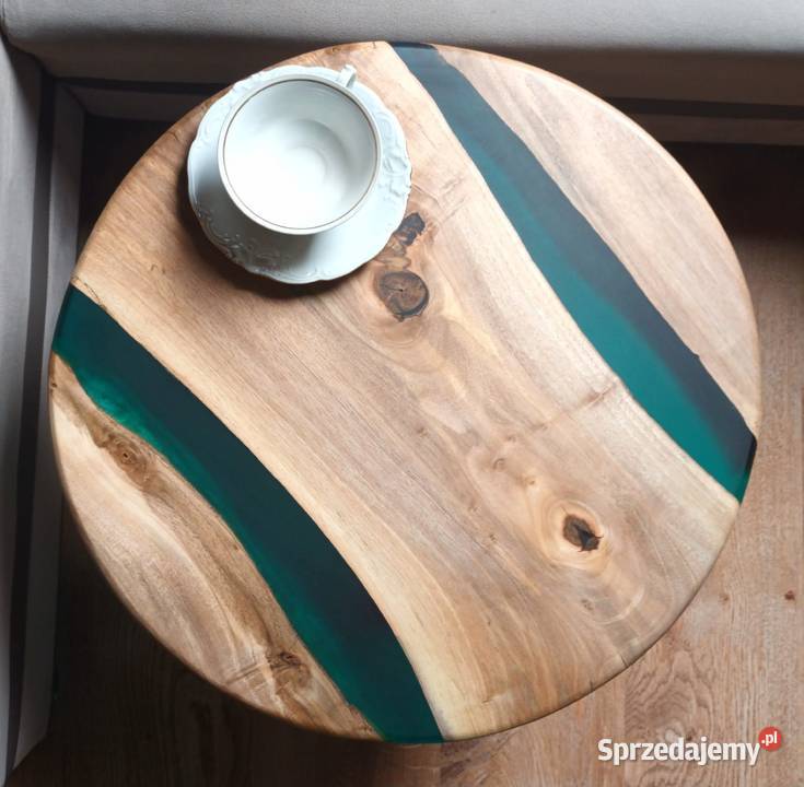 Stolik kawowy żywica epoksydowa orzech włoski opolskie Opole