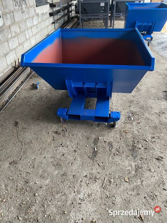 Kontener samowyładowczy pojemnik metalowy 1 m3 Niedrzew Pierwszy sprzedam