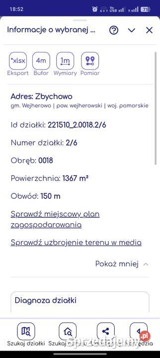 Wydzierżawię Działkę Jeziorem pomorskie Zbychowo