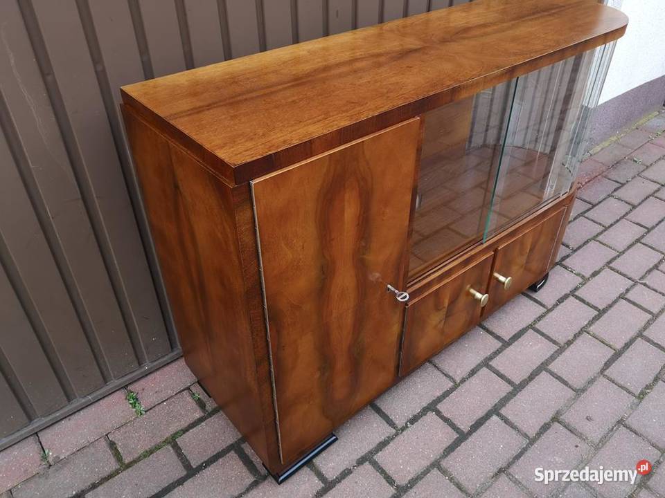 Barek Konsola Art Deco OrzechUnikat Stary Antyk Swarzędz