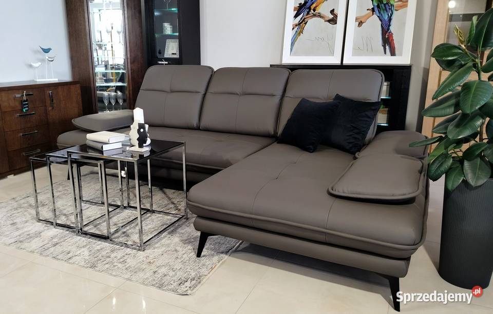 Nowy Narożnik COMO 190x295 SKÓRA NATURALNA opolskie Olesno