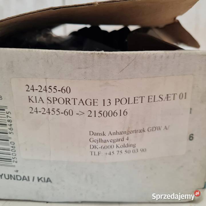 KIA SPORTAGE WTYCZKA WIĄZKA GNIAZDO HAKA Wiązki elektryczne Osięciny