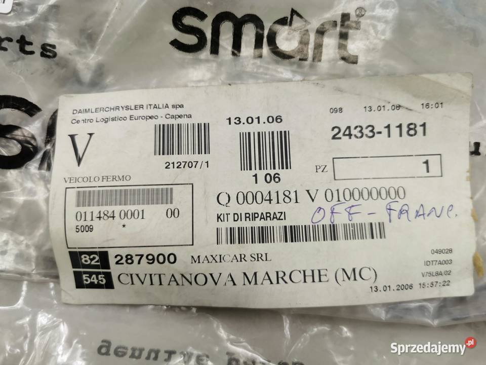 WIĄZKA PRZEWODÓW SMART CITYCOUPE 19982007 NOWA lubelskie