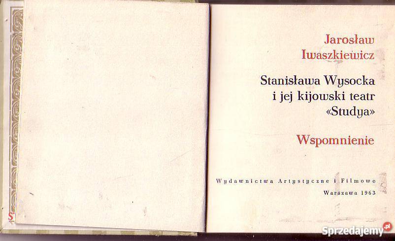 9533 STANISŁAWA WYSOCKA I JEJ KIJOWSKI TEATR Czyrna