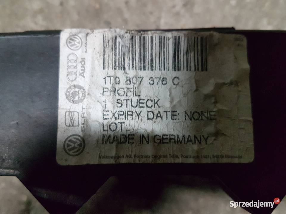 VW TOURAN I SLIZG WSPORNIK ZDERZAKA 1T0807375A wielkopolskie sprzedam