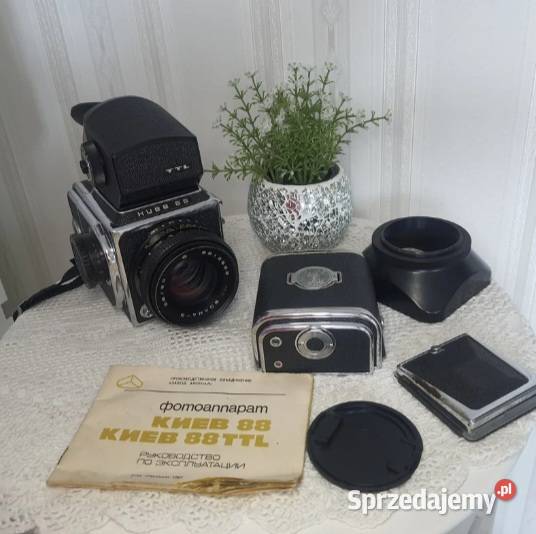 Aparat średnioformatowy Kiev 88 obiektyw Volna Suwałki