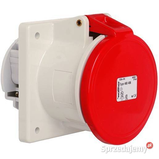 Gniazdo siłowe tablicowe 63A 4P Walther 460406 Elektryka i akcesoria