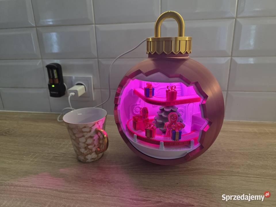 Piękna ogromna bombka Led RGB Boże Narodzenie Gorzuchowo