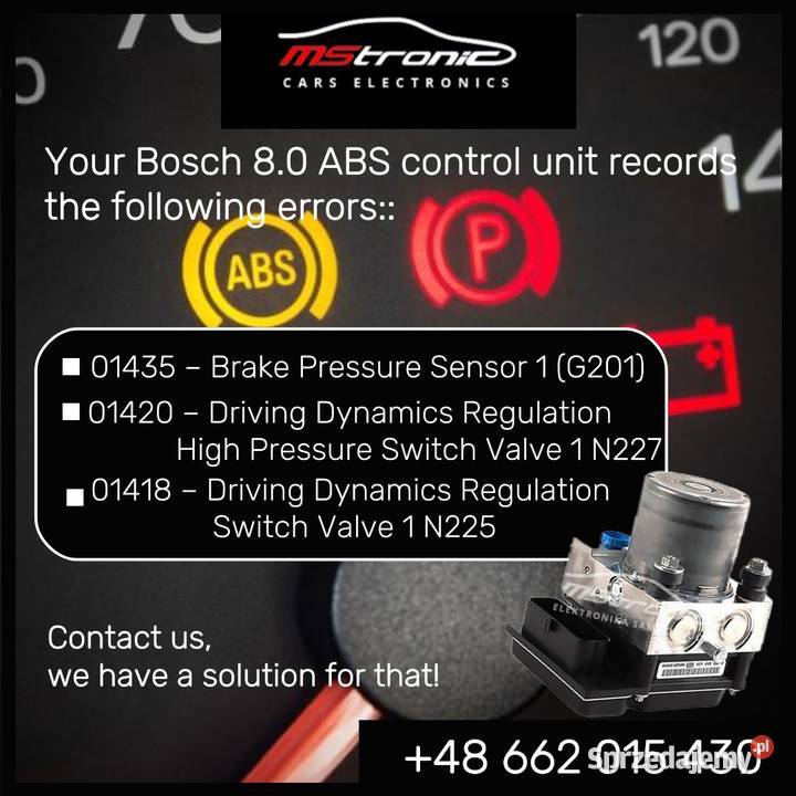 Naprawa ABS Bosch 80 01435 Katowice