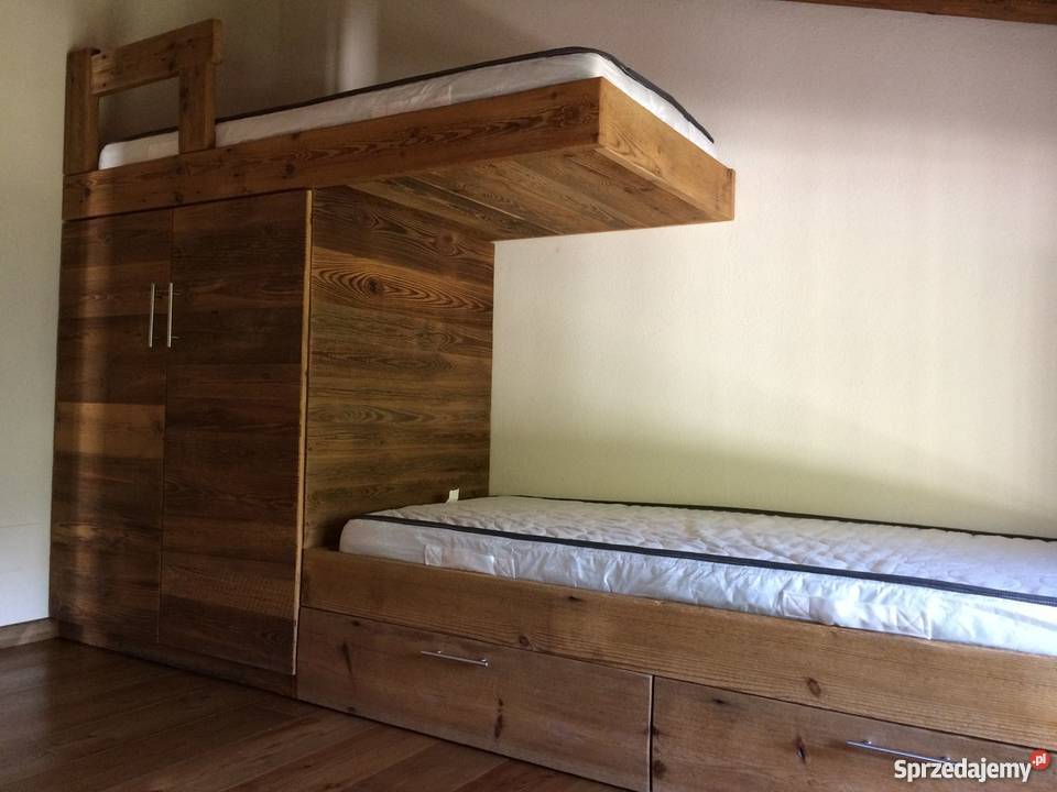 Łóźka piętrowe ze starego drewna Alldeco Warszawa