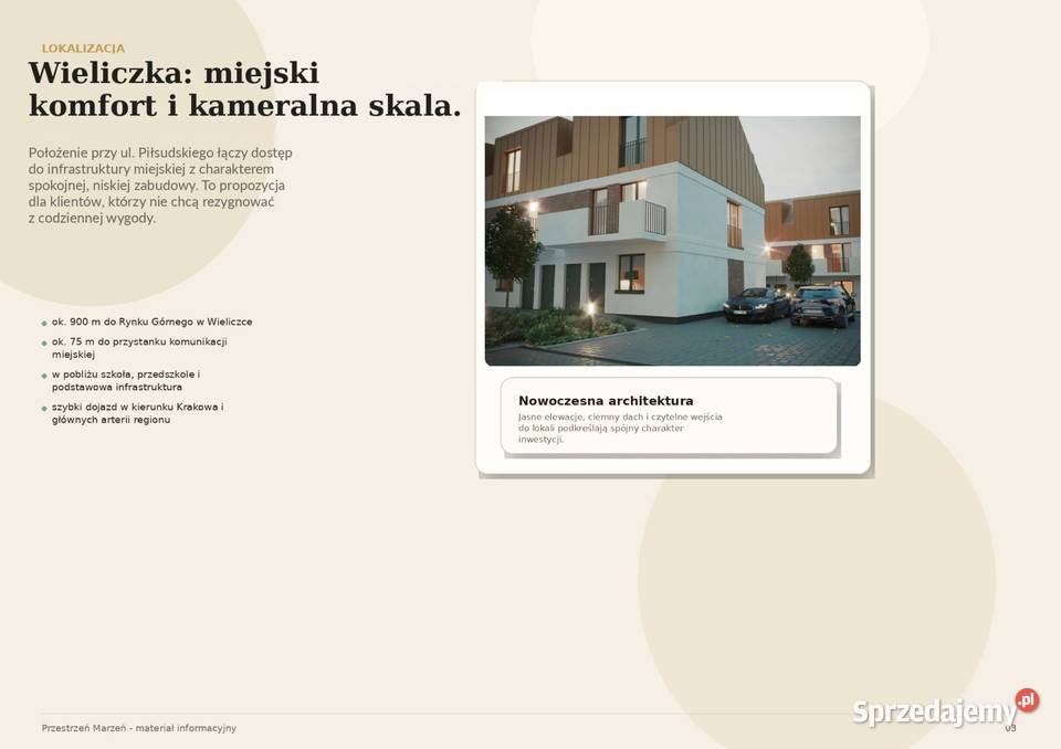 Mieszkanie z ogródkiem w centrum Wieliczki własność