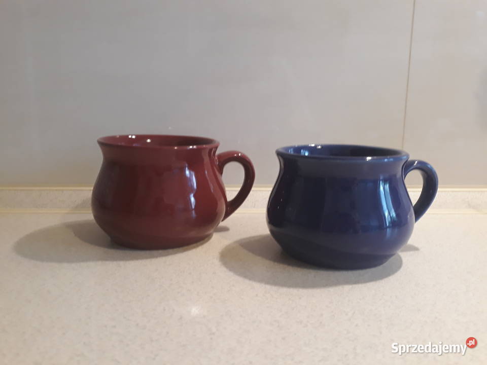 dwa kubeczki kubki kubek kolory na herbatę na Gdańsk