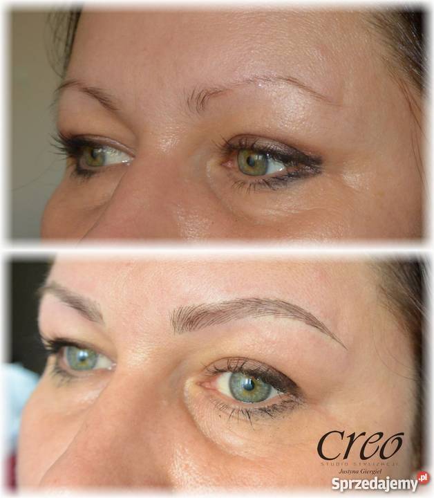 Makijaż permanentny Rzeszów brwi piórkowe