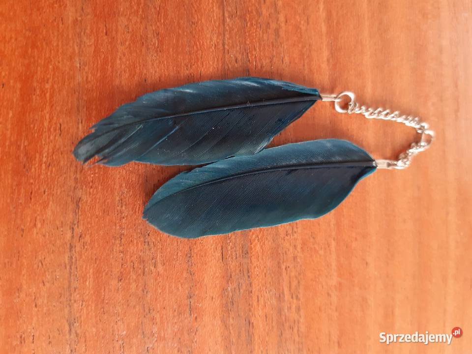 Zawieszka piórko Turkusowa Ozdoby Warszawa