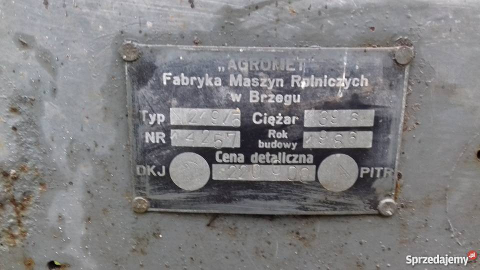 Rozrzutnik obornika Agromet 35 tony nieuszkodzony Sobota