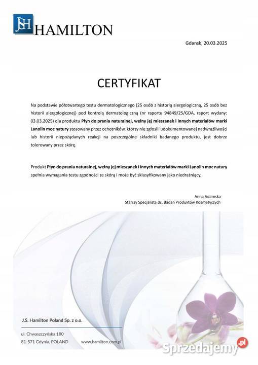 Płyn do prania wełny merino z lanoliną i dolnośląskie Chojnów sprzedam