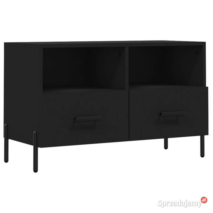 Szafka pod TV czarna 80x36x50 materiał Warszawa