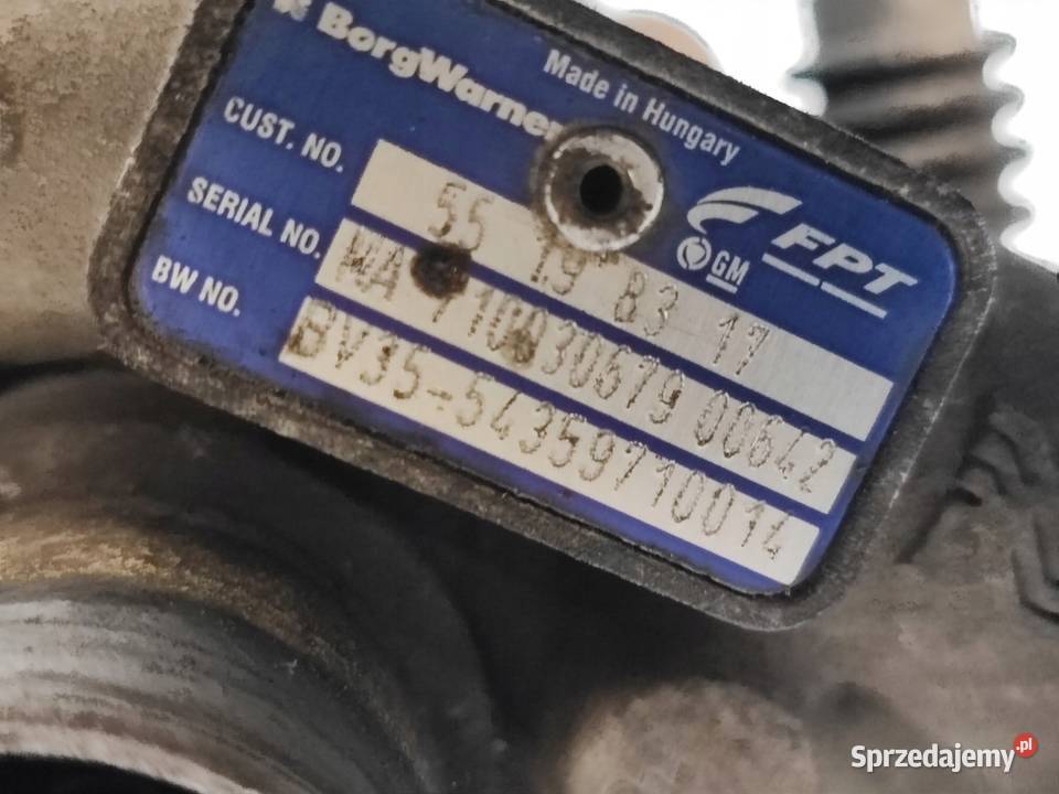 DOBLO COMBO 13 CDTI 199A3000 90 10r Turbosprężarki Kielce sprzedam