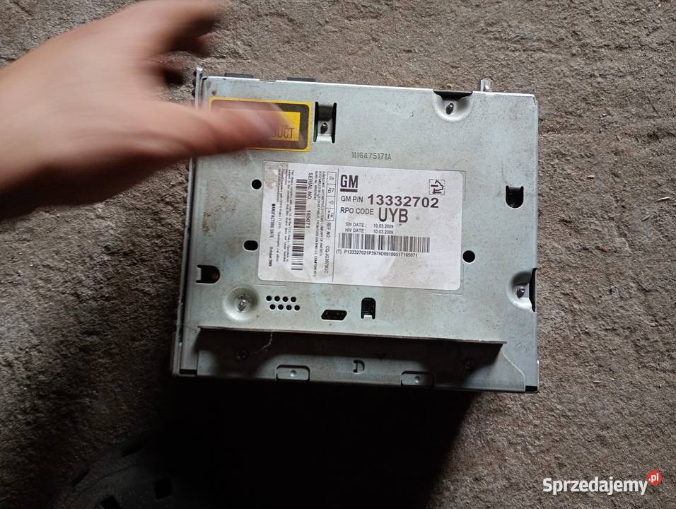 RADIO ZMIENIARKA PŁYT OE 13332702 OPEL INSIGNIA Udrzynek sprzedam