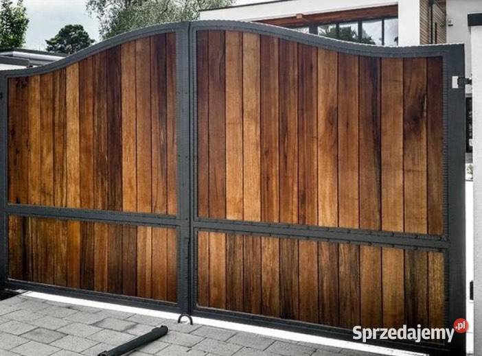 Brama wjazdowa nowoczesna klasyk drewno metal Szczecin sprzedam