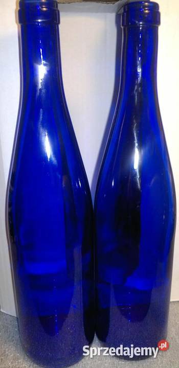 Butelka szklana do wina BLUE niebieska 750ml Warszawa sprzedam
