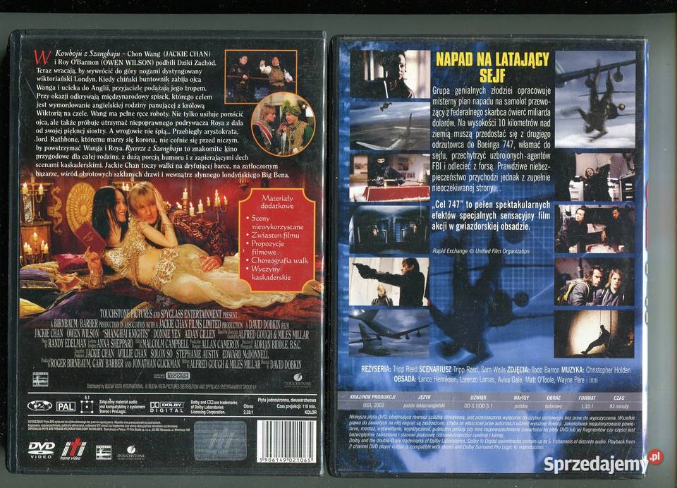 Rycerze z Szanghaju Cel 747 filmy DVD Filmy Szczecin