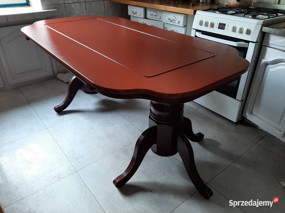 Stoł 180 solidny duży drewniany mazowieckie