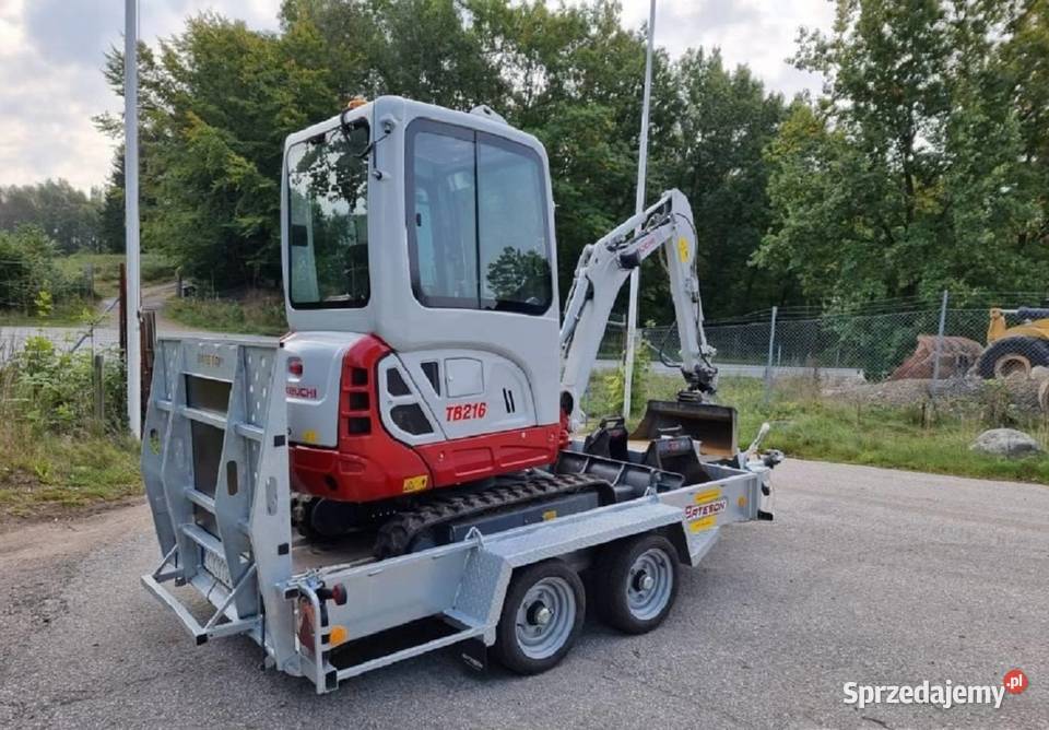 Minikoparka Takeuchi TB216 z przyczepą Warszawa