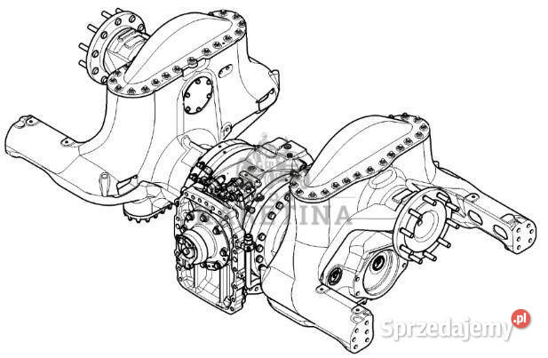 John Deere 9420RX 9470RX 9520RX Kompletna Oś wielkopolskie Jastrzębniki sprzedam