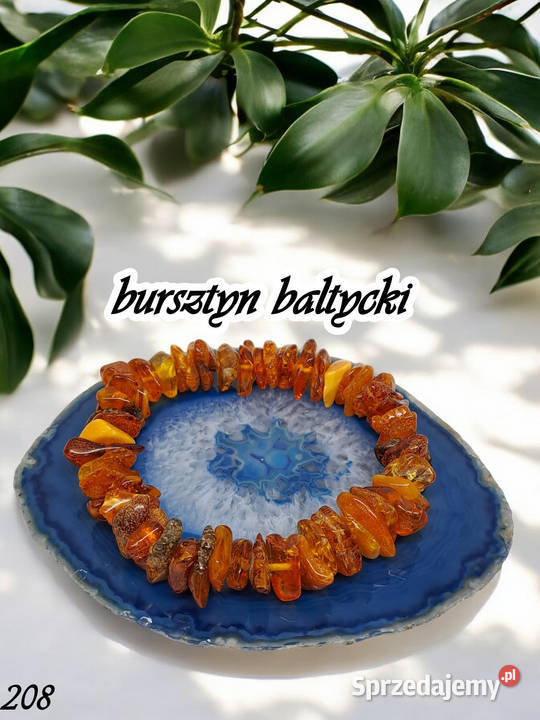 Bransoletka z bursztynu bałtyckiego sieczka Warszawa