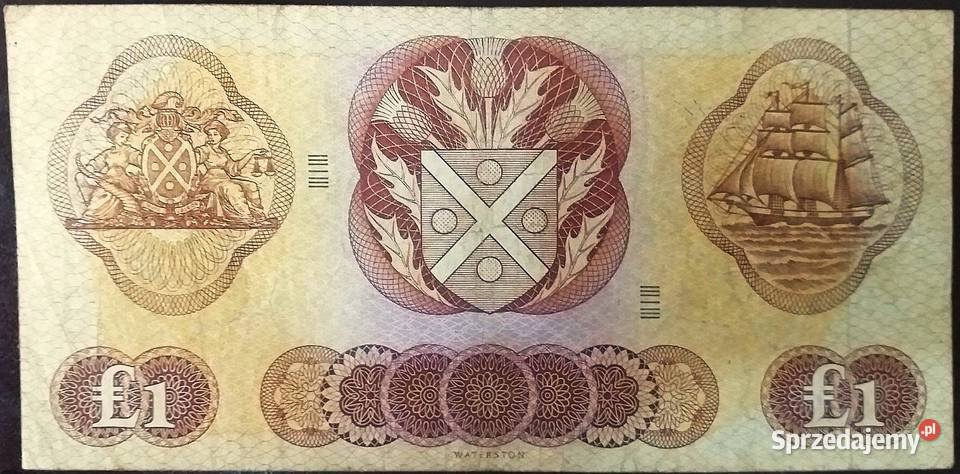SZKOCJA 1968P109a1 funtVF wysyłka Numizmatyka Człuchów sprzedam