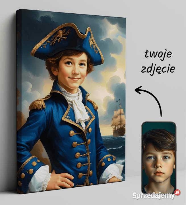 Obraz Portret Królewski na płótnie karykatura Warszawa
