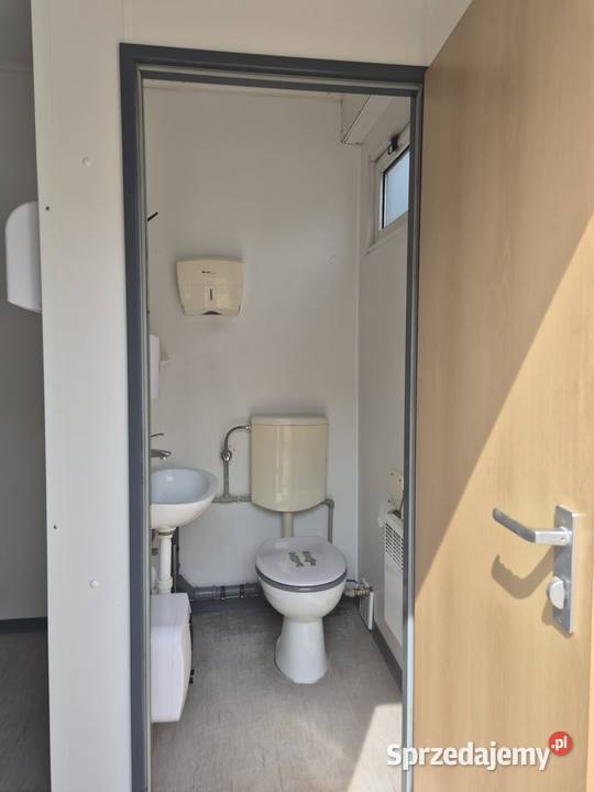 Kontener biurowy z wc i umywalką sprzedam AB Magazynowanie Gdańsk sprzedam