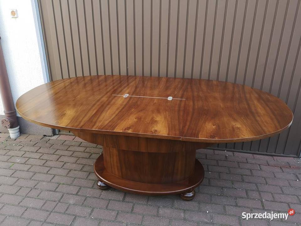 Stół ArtDeco Orzech Owalny Antyk Stary