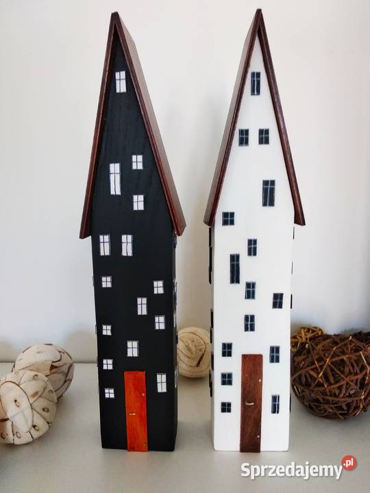 Domki czarnobiałe minimalistyczny duet wielokolorowy Pozostałe Wrocław