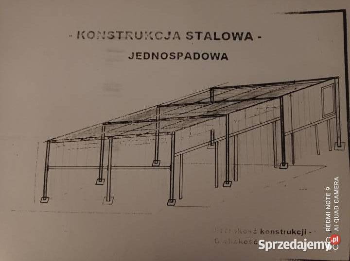 Garaż hala magazyn wiata zadaszenie konstrukcja Słupsk