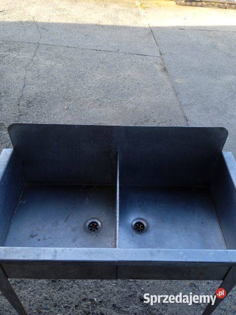 Zlew dwukomorowy aluminiowy Radlin sprzedam