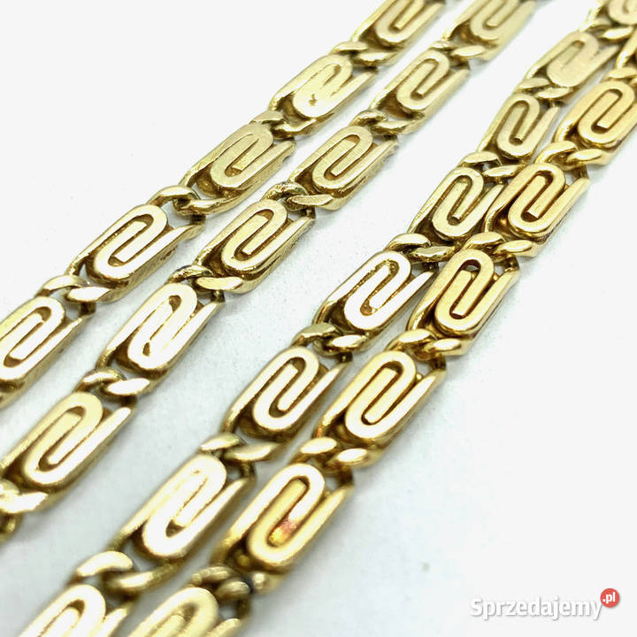 Złoty ŁAŃCUSZEK damski 14K splot GRECKI 56 Warszawa