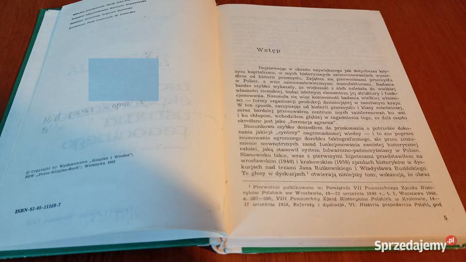 Teoria ekonomiczna ustroju feudalnego Witold kompendium, repetytorium, opracowanie Gdańsk sprzedam