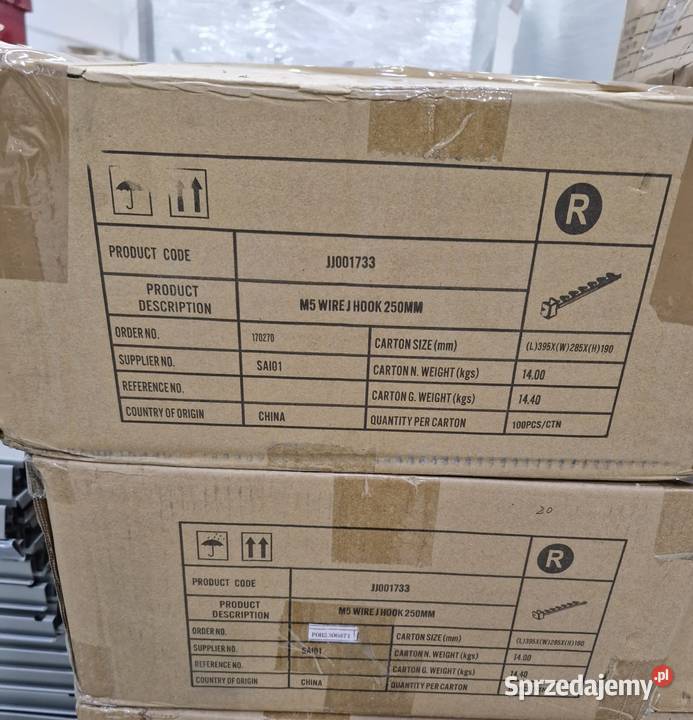 Ramię proste z haczykami 26 do prezentacji mazowieckie Warszawa