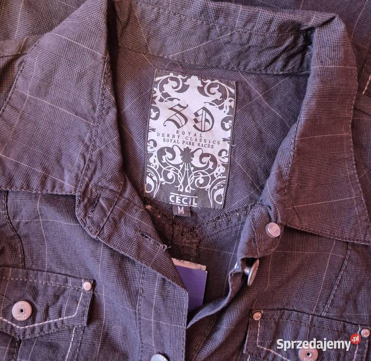 Sukienka koszulowa w kratę Rozmiar 38(M) Brzesko