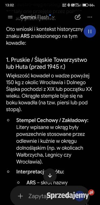 Kowadło stare przedwojenne