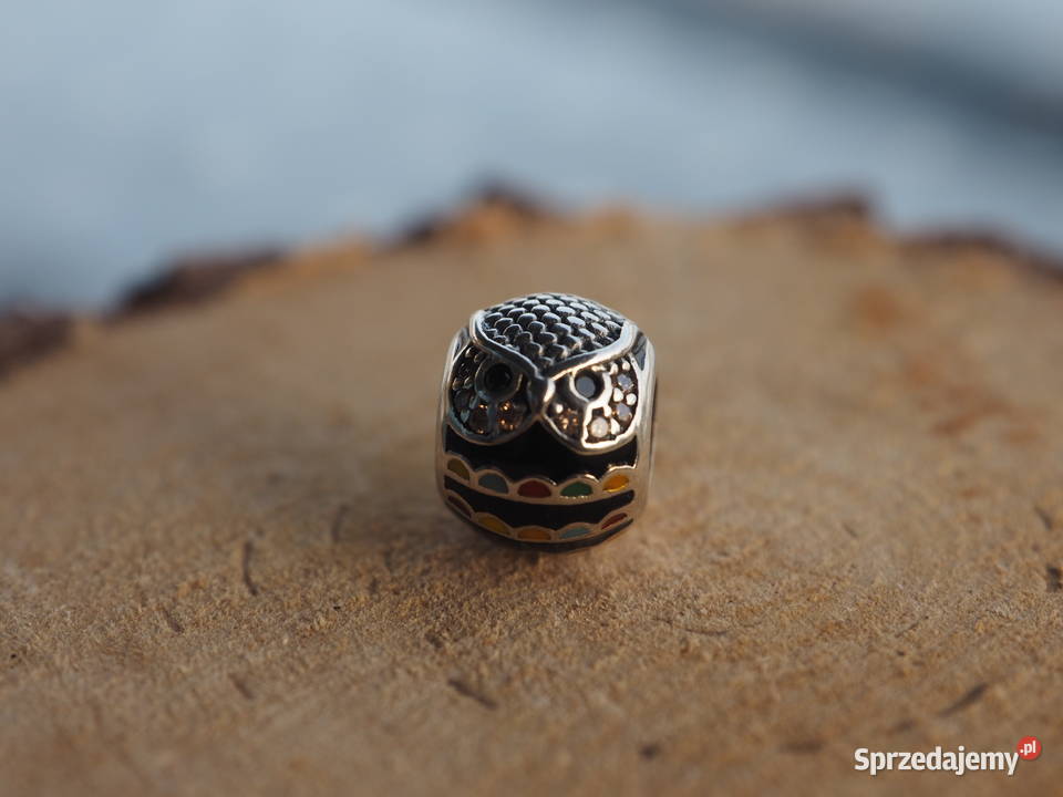 Pandora Charm koralik zawieszka sowa sowy 3 srebrne Pozostałe Warszawa sprzedam