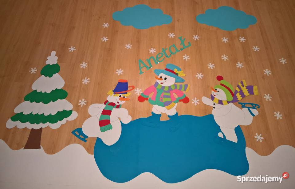 Dekoracje o tematyce zimowe z brystolu Garwolin