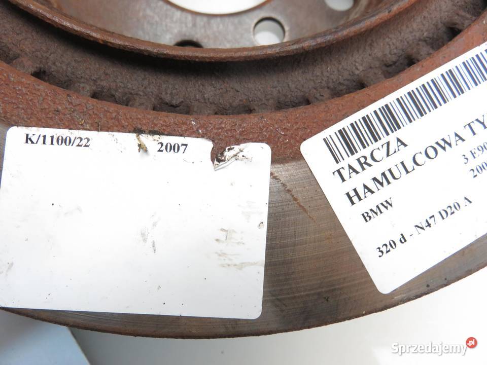 TARCZE HAMULCOWE TYŁ BMW 3 E90 320 d sprzedam